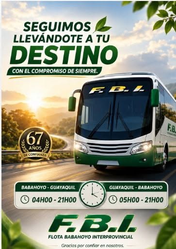 Información de horarios y rutas de FBI